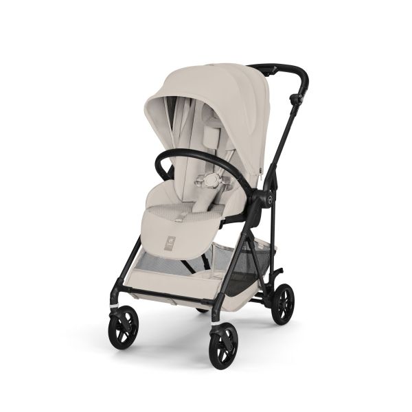 Poussette trio Melio Carbon 6 Dune Grey avec siège auto Cloud G i-Size et nacelle