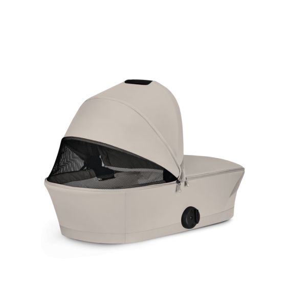 Poussette trio Melio Carbon 6 Dune Grey avec siège auto Cloud G i-Size et nacelle