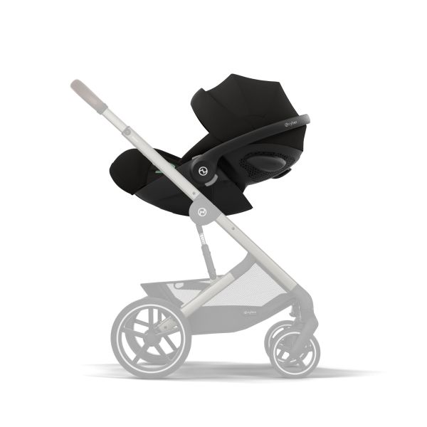 Poussette trio Melio Carbon 6 Magic Black avec siège auto Cloud G i-Size et nacelle