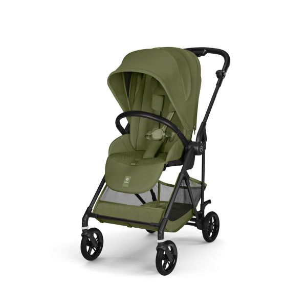 Poussette trio Melio Carbon 6 Moss Green avec siège auto Cloud G i-Size et nacelle