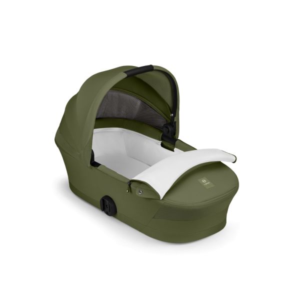 Poussette trio Melio Carbon 6 Moss Green avec siège auto Cloud G i-Size et nacelle