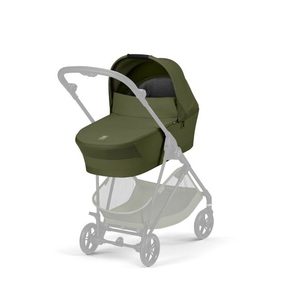 Poussette trio Melio Carbon 6 Moss Green avec siège auto Cloud G i-Size et nacelle