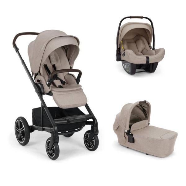 Poussette trio Mixx Next + siège auto Pipa Next + nacelle Mixx Next Chateau