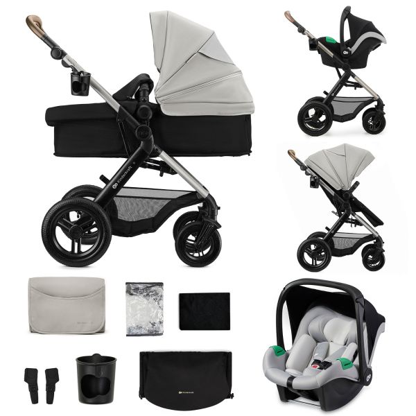 Poussette trio Moov² XL Air Wheels Moonlight Grey