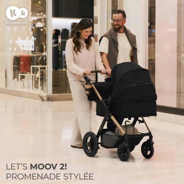 Poussette trio Moov² XL Air Wheels Moonlight Grey