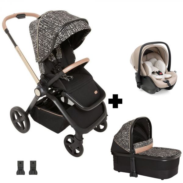 Poussette trio Mysa Dew Re_Lux + Siège auto First Seat Recline i-Size Amber Glow + nacelle