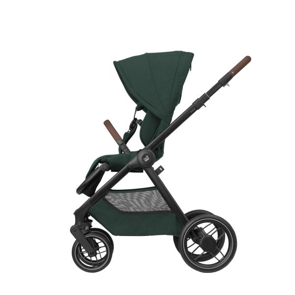 Poussette trio Oxford + Siège auto Pebble 360 Pro² + nacelle Sense Twillic Green + Base FamilyFix 360 pro