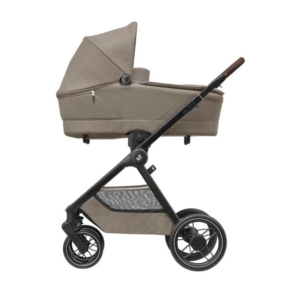 Poussette trio Oxford + Siège auto Pebble 360 Pro² + nacelle Sense Twillic Truffle + base FamilyFix 360 Pro