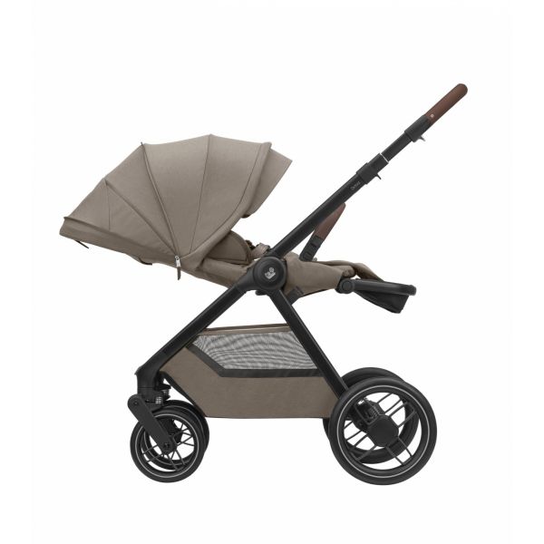 Poussette trio Oxford + Siège auto Pebble 360 Pro² + nacelle Sense Twillic Truffle + base FamilyFix 360 Pro