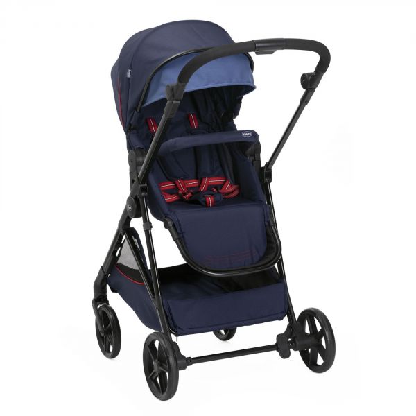 Poussette trio Seety Oxford Blue + Siège auto Kory I-Size essential + Nacelle Seety