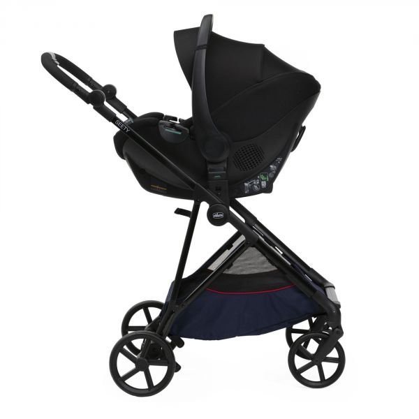 Poussette trio Seety Oxford Blue + Siège auto Kory I-Size essential + Nacelle Seety