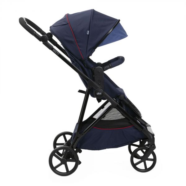 Poussette trio Seety Oxford Blue + Siège auto Kory I-Size essential + Nacelle Seety