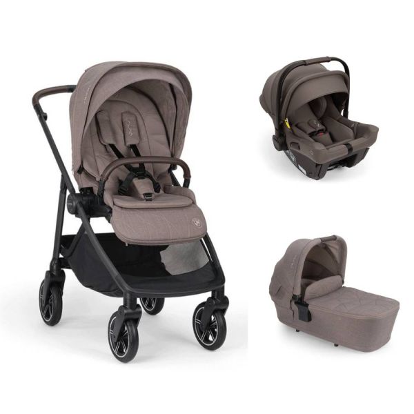 Poussette trio Swiv + siège auto Pipa Urbn Chestnut + nacelle Lytl Umber - collection BMW