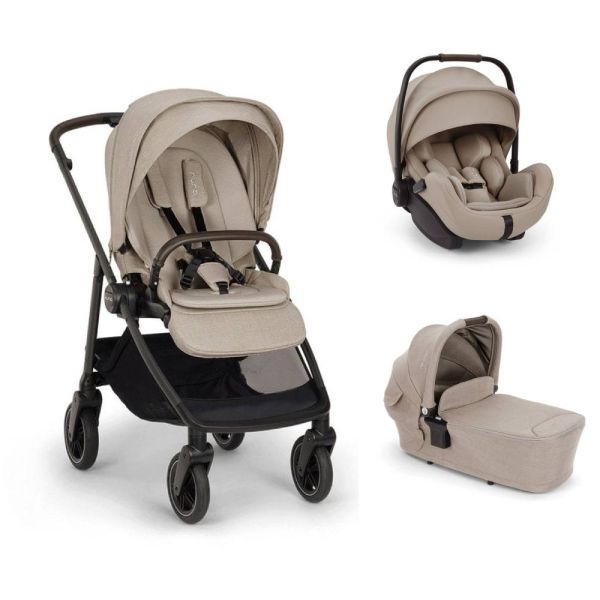 Poussette trio Swiv + siège auto Arra Flex + nacelle Lytl Chateau