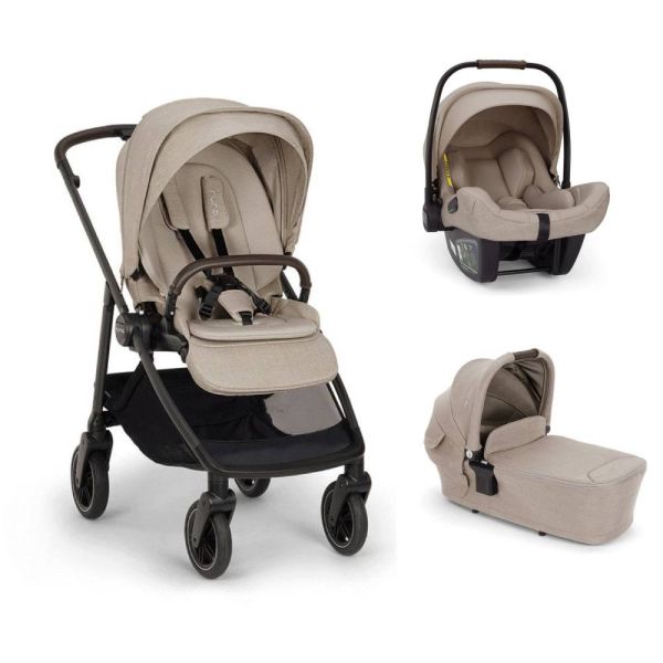 Poussette trio Swiv + siège auto Pipa Next + nacelle Lytl Chateau