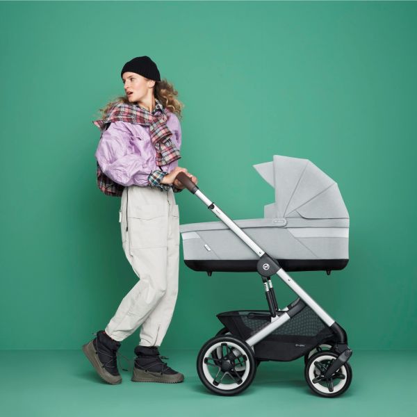 Poussette trio Talos S Lux 2 Stone Grey + Siège auto Cloud G i-Size + Nacelle