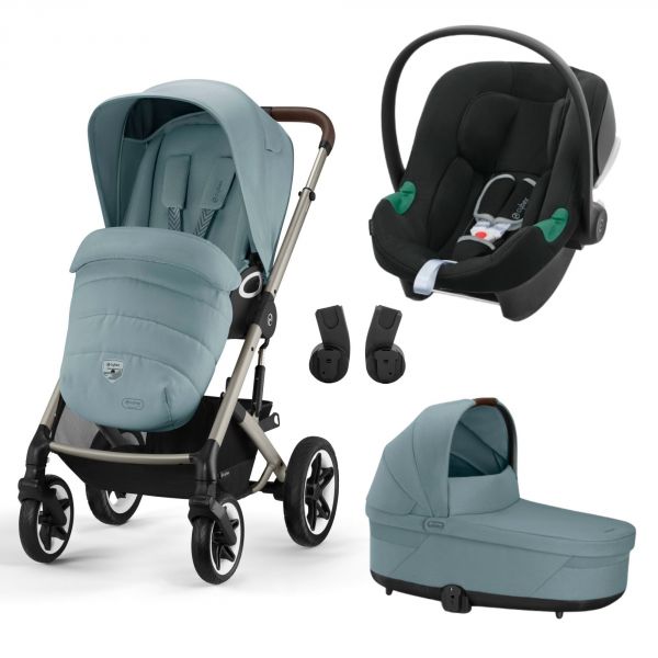 Poussette trio Talos S Lux 2 Stormy Blue + Siège auto Aton B2 i-Size + Nacelle