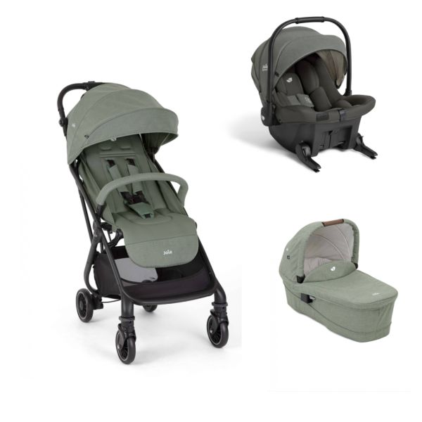 Poussette trio Tourist + siège auto Sprint Evergreen + nacelle Ramble XL Laurel vert