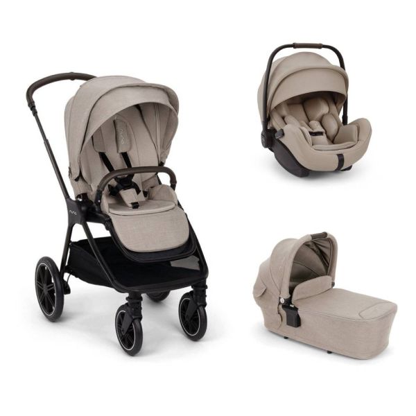 Poussette trio Triv LX + siège auto Arra Flex + nacelle Lytl Chateau