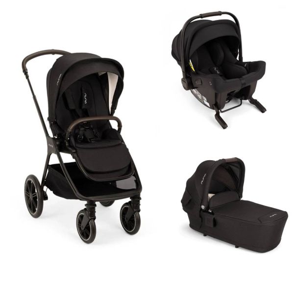 Poussette trio Triv LX + siège auto Pipa Urbn + nacelle Lytl Caviar