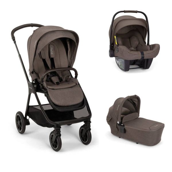 Poussette trio TRIV Next + Siège auto PIPA Next + Nacelle LYTL Chestnut