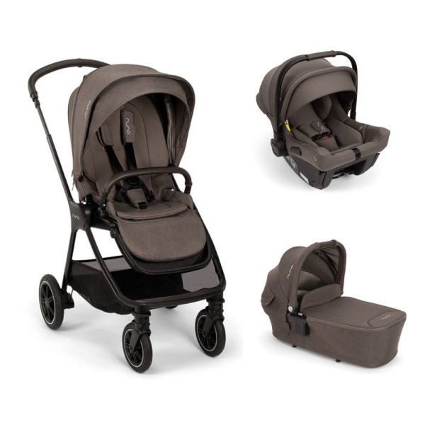 Poussette trio TRIV Next + siège auto PIPA urbn + nacelle LYTL Chestnut