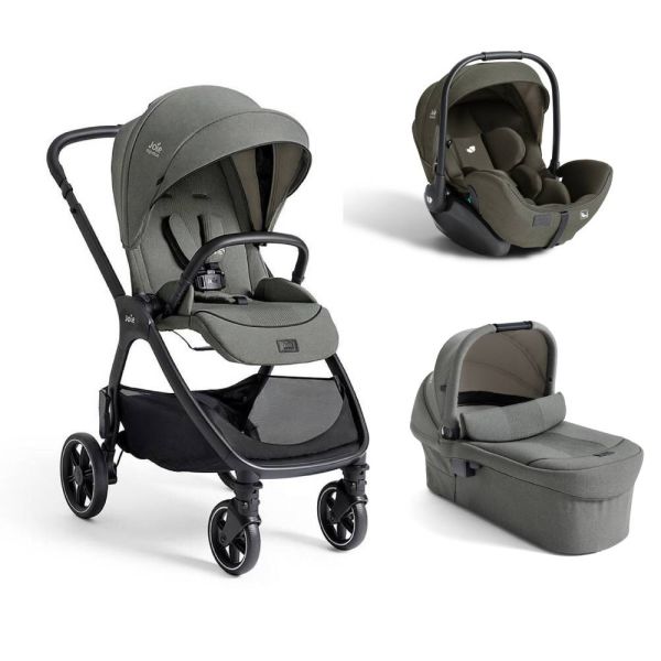 Poussette trio Valora + siège auto i-Level Pro + nacelle Ramble XL Evergreen