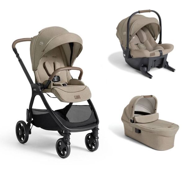 Poussette trio Valora + siège auto Sprint R129 + nacelle Ramble XL Sandstone