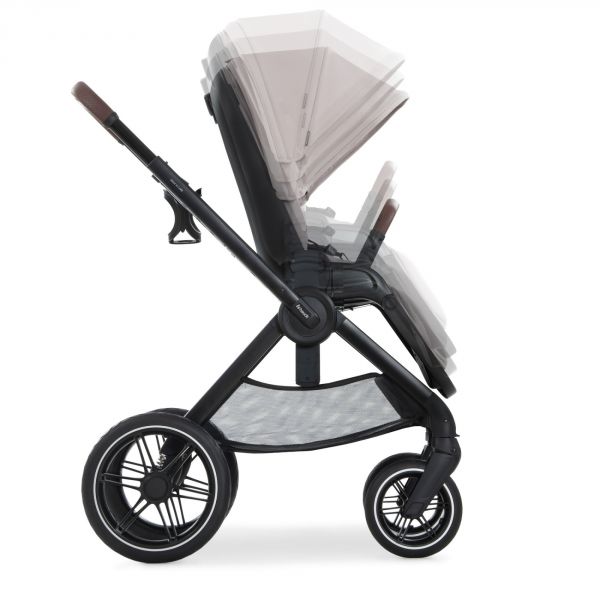 Poussette trio Walk N Care Beige avec coque drive N Care et base isofix