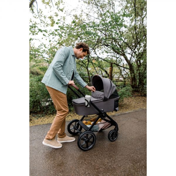 Poussette trio Walk N Care Beige avec coque drive N Care et base isofix