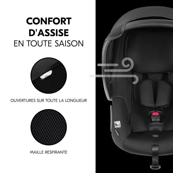 Poussette trio Walk N Care Beige avec coque drive N Care et base isofix