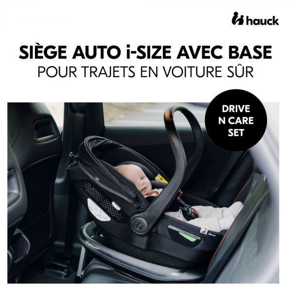 Poussette trio Walk N Care Beige avec coque drive N Care et base isofix