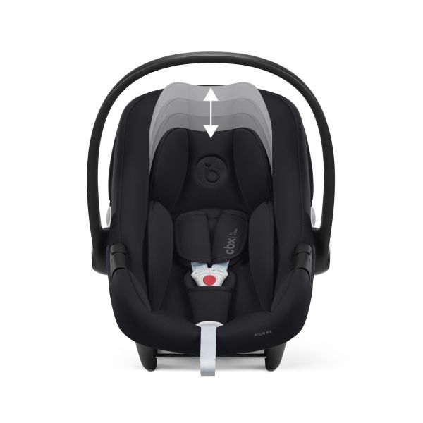 Poussette Trio YOYO 3 pack 0+ & 6+ et siège auto Aton B2 Black - Châssis Blanc - Leopard / Noir