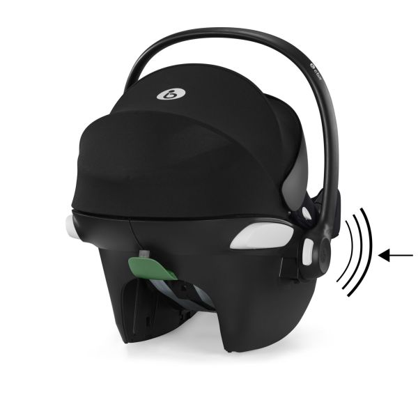 Poussette Trio YOYO 3 pack 0+ & 6+ et siège auto Aton B2 Black - Châssis Blanc - Zebra / Noir