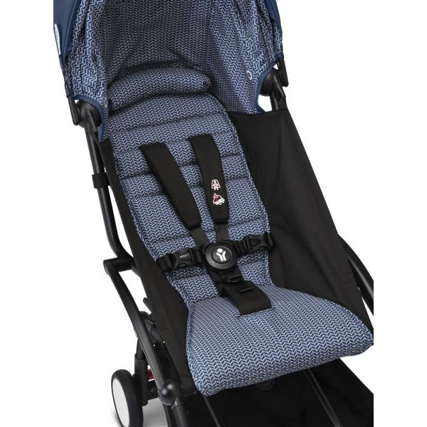 Poussette Trio YOYO 3 pack 0+ & 6+ et siège auto Aton B2 Black - Châssis noir - Bleu Air France