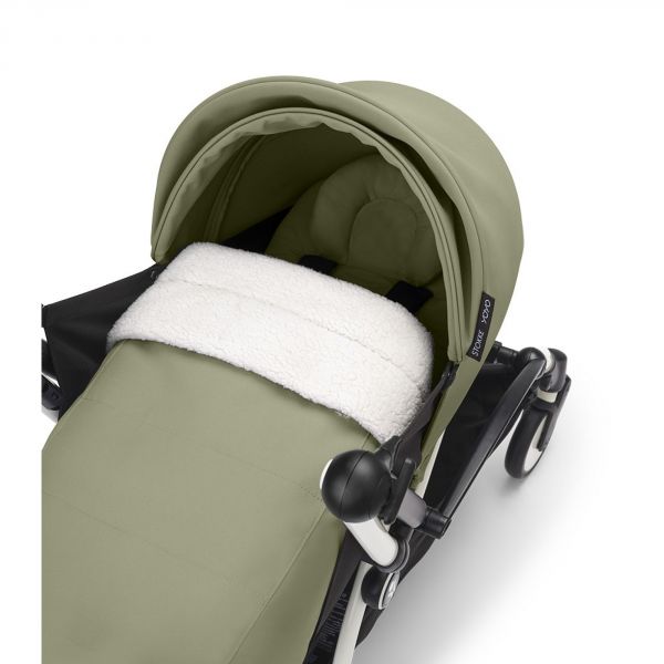 Poussette Trio YOYO 3 pack 0+ & 6+ et siège auto Aton B2 Black - Châssis noir - Olive