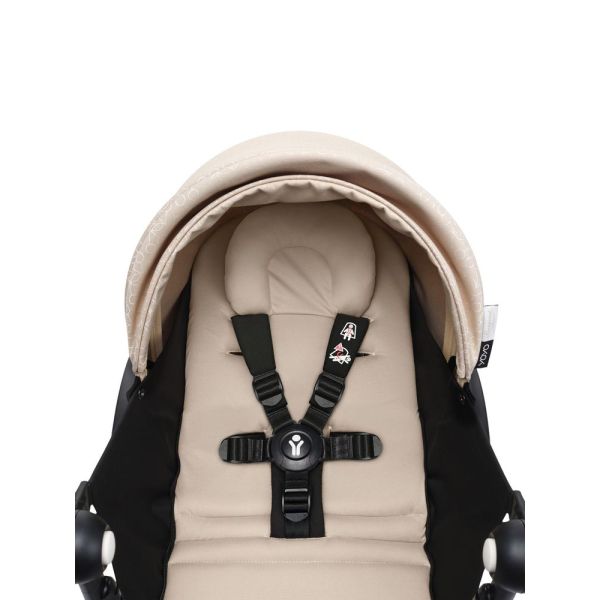 Poussette Trio YOYO 3 pack 0+ & 6+ + siège auto Cloud T plus Black - Châssis blanc - Bonpoint