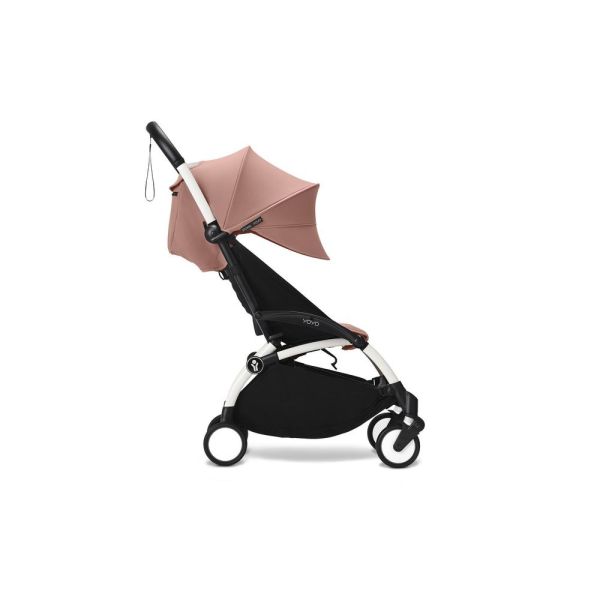 Poussette Trio YOYO 3 pack 0+ & 6+ + siège auto Cloud T plus Black - Châssis blanc - Ginger