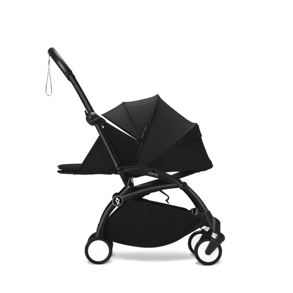 Poussette Trio YOYO 3 pack 0+ & 6+ + siège auto Cloud T plus Black - Châssis noir - Capri / Noir