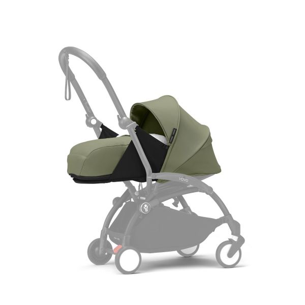 Poussette Trio YOYO 3 pack 0+ & 6+ + siège auto Cloud T plus Black - Châssis noir - Olive