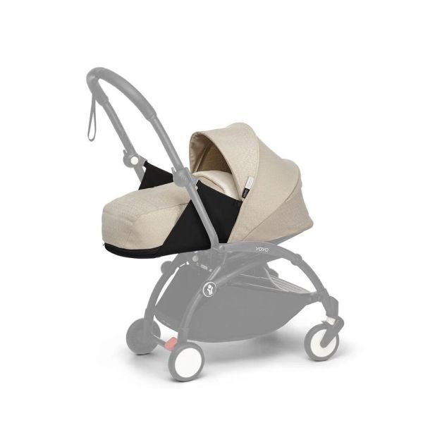 Poussette Trio YOYO 3 pack 0+ & 6+ + siège auto Cloud T plus Beige - Châssis blanc - Bonpoint