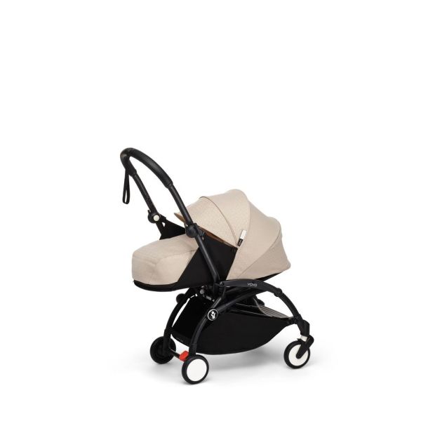Poussette Trio YOYO 3 pack 0+ & 6+ + siège auto Cloud T plus Beige - Châssis blanc - Bonpoint
