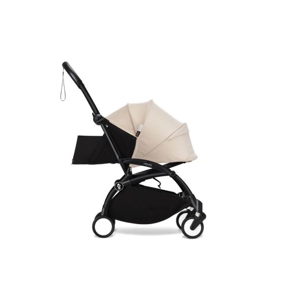 Poussette Trio YOYO 3 pack 0+ & 6+ + siège auto Cloud T plus Beige - Châssis noir - Bonpoint