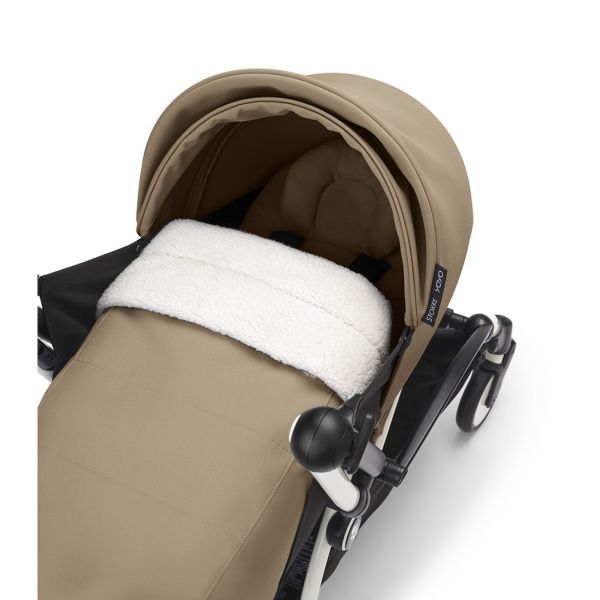 Poussette Trio YOYO 3 pack 0+ & 6+ + siège auto Cloud T plus Beige - Châssis noir - Toffee