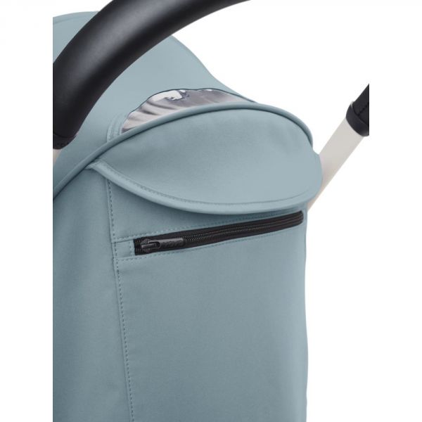 Poussette trio YOYO 3 - Châssis blanc Pack 0+ & 6+ Aqua + siège auto car seat by BeSafe