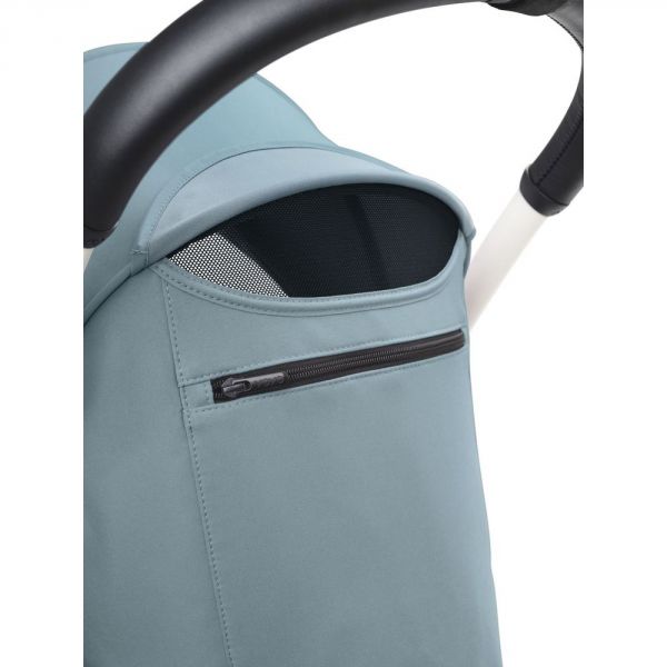 Poussette trio YOYO 3 - Châssis blanc Pack 0+ & 6+ Aqua + siège auto car seat by BeSafe