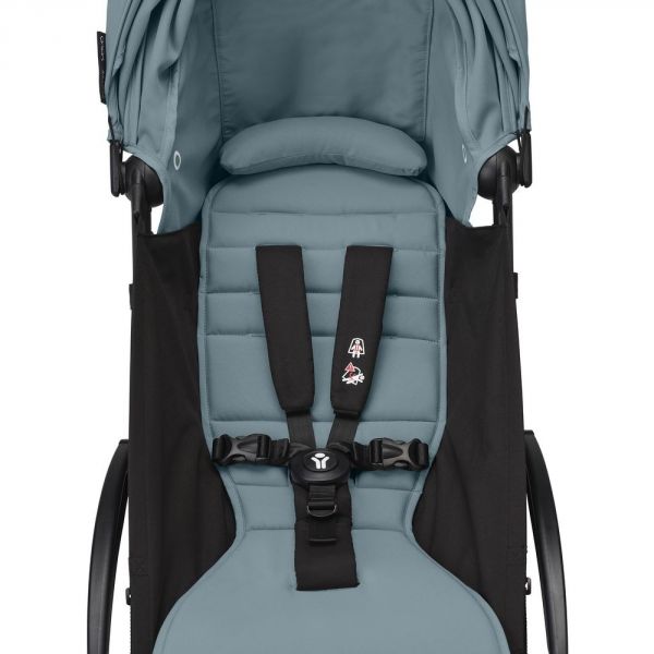 Poussette trio YOYO 3 - Châssis blanc Pack 0+ & 6+ Aqua + siège auto car seat by BeSafe
