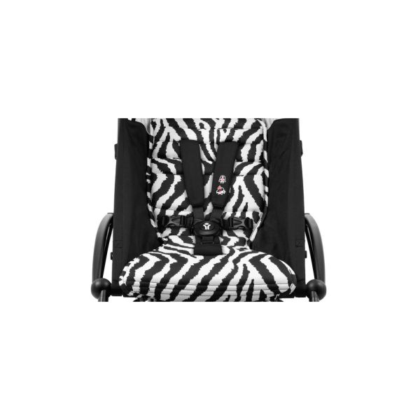 Poussette trio YOYO 3 - Châssis noir Pack 0+ & 6+ Zebra / Noir + siège auto car seat by Besafe