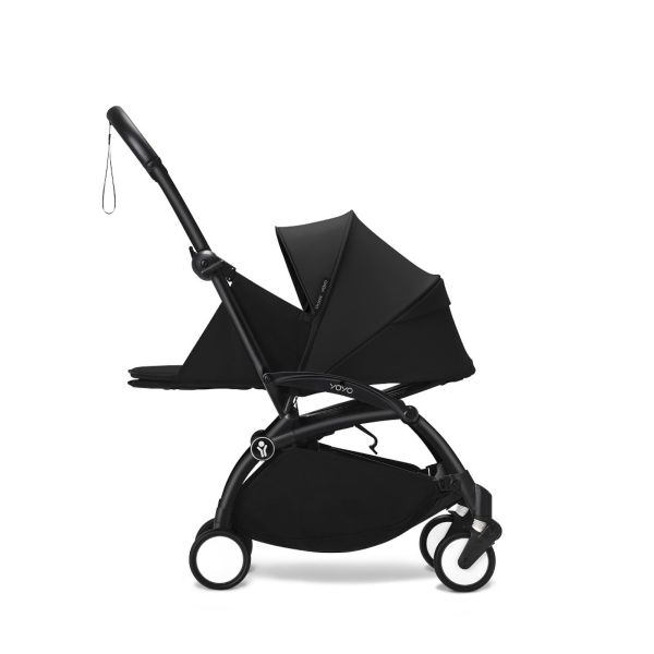 Poussette trio YOYO 3 - Châssis noir Pack 0+ & 6+ Zebra / Noir + siège auto car seat by Besafe