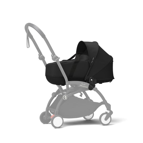 Poussette Trio YOYO 3 pack 6+ + siège auto Cloud T plus Black + nacelle YOYO - Châssis noir - Monaco / Noir